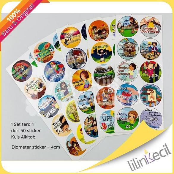Sticker Kuis Alkitab/Stiker Anak/Sticker Rohani Kristen
