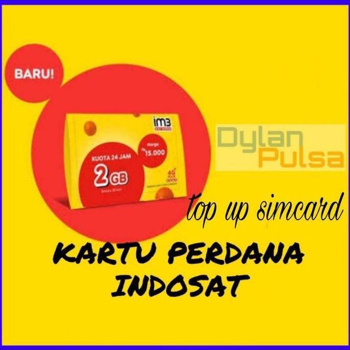 jual kartu perdana indosat + topup simcard
