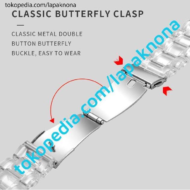 20mm TRANSPARENT RESIN Strap Garmin Venu SQ 2 Plus Forerunner 570 - 42mm 165 245 645 55 Music Approa