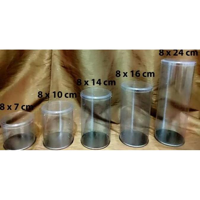 [/] Tabung Mika Kaleng Toples 8,3x7 cm