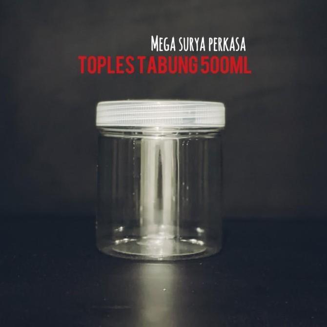 Toples Tabung 500 ml/Toples 500 ml/Toples kue/Toples Plastik