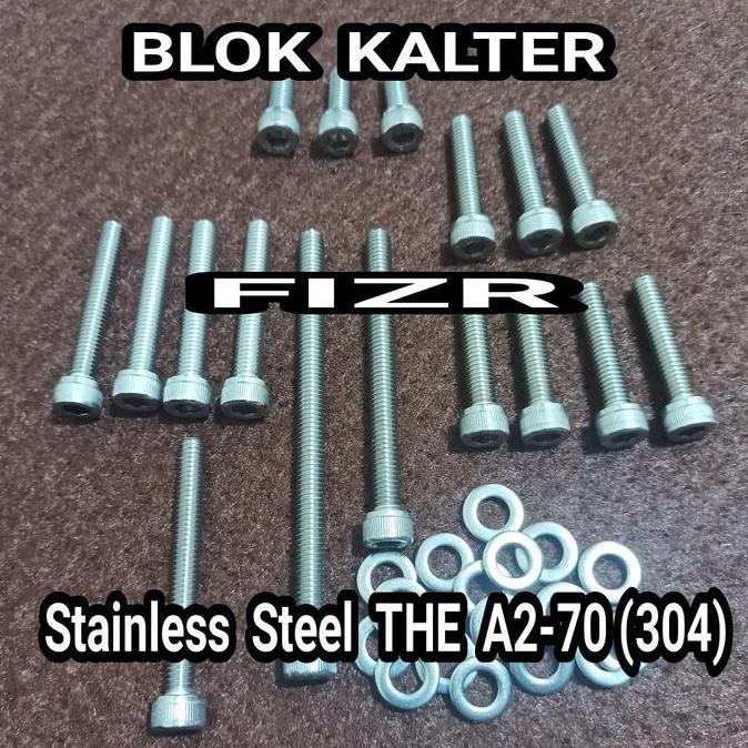Baut Blok F1Zr Baut L Set Mesin Fizr Stainless
