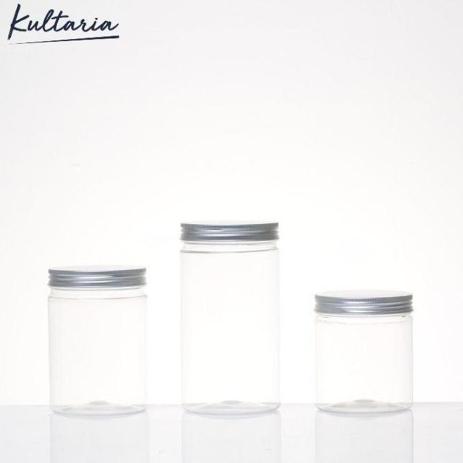 TOPLES PLASTIK PET 500ML TUTUP ALUMUNIUM SILVER/ TOPLES CYLINDER 500ML