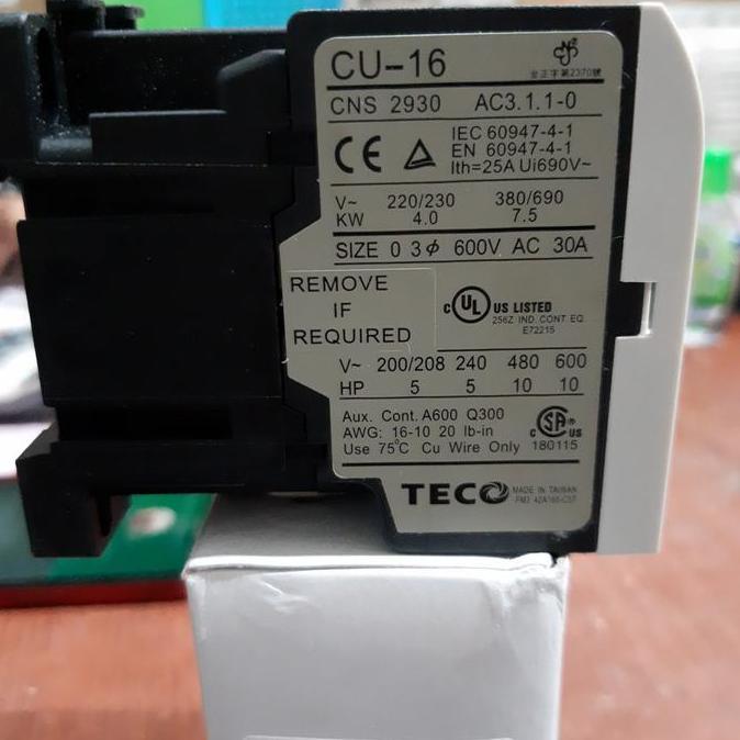 CU-16 kontaktor teco 25A