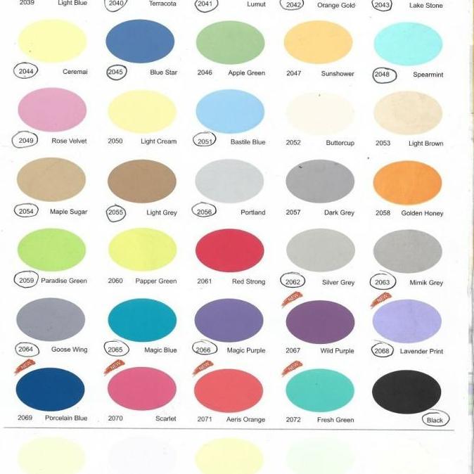 Cat tembok FALCON 1 kg triplek dinding rumah warna