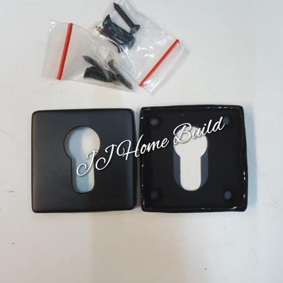 Kunci Pintu Ring Cover/Penutup Lubang Pintu/ Ring Kunci Kotak HITAM