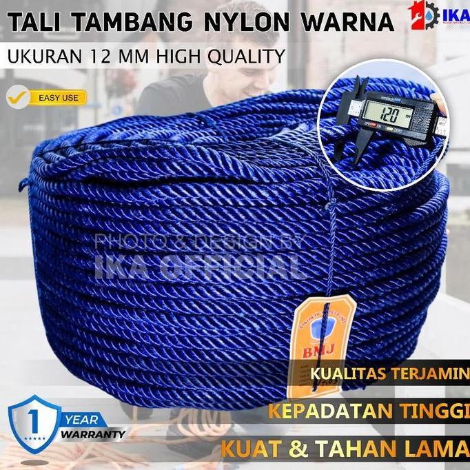 NIOCHA Tali tambang plastik 12 mm per roll TALI TAMBANG ROLL PPD 12MM/TALI TAMBANG 12MM/TALI ROLL(GU