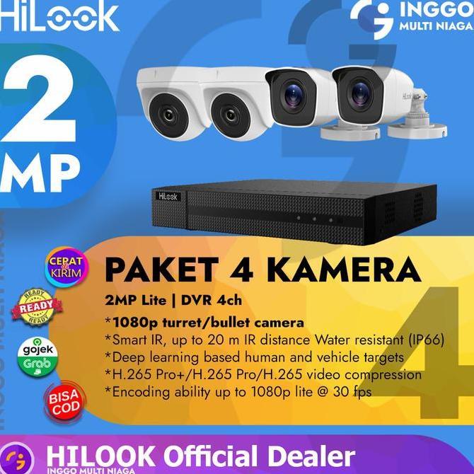 Promo Paket Cctv 4 Kamera 2Mp Hilook Murah Tanpa Hdd