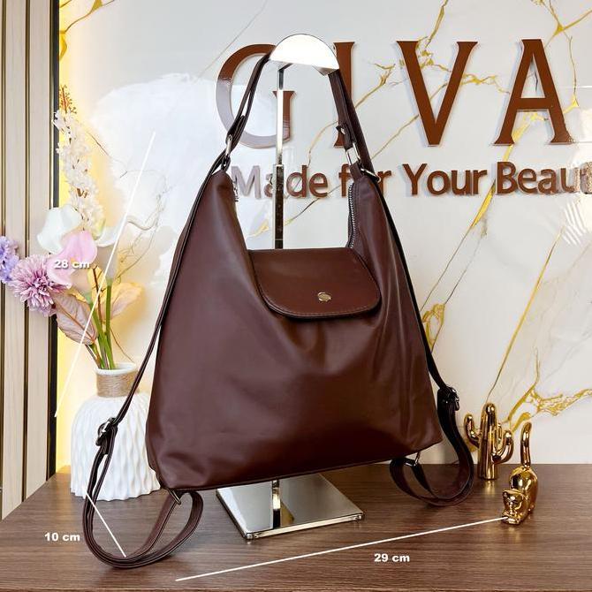 KEKINIAN GIVANI Veya Bag 2 in 1 - Shoulder dan Ransel Tas Bahu & Backpack Tote Bag Wanita Casual Ter