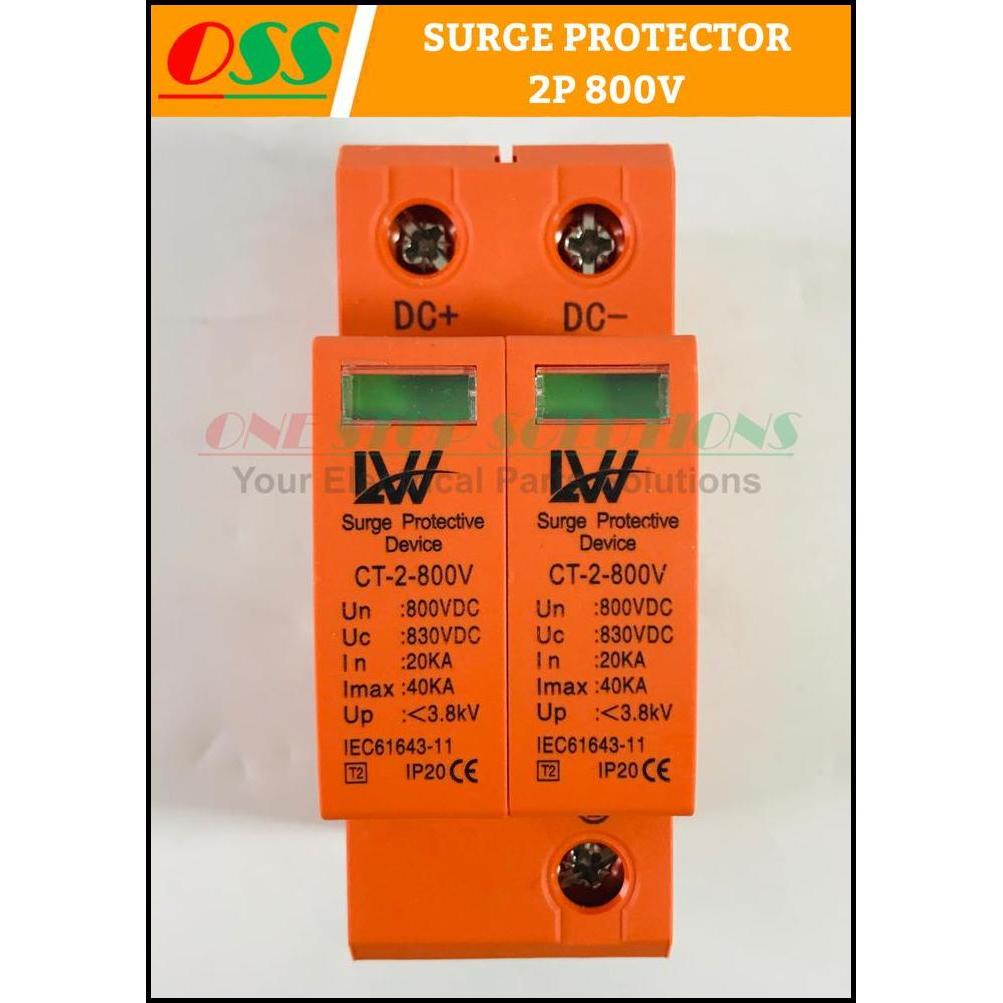 TERLARIS SURGE PROTECTION DEVICE ARREST SURGE PROTECTOR SPD DC 2P 800V 