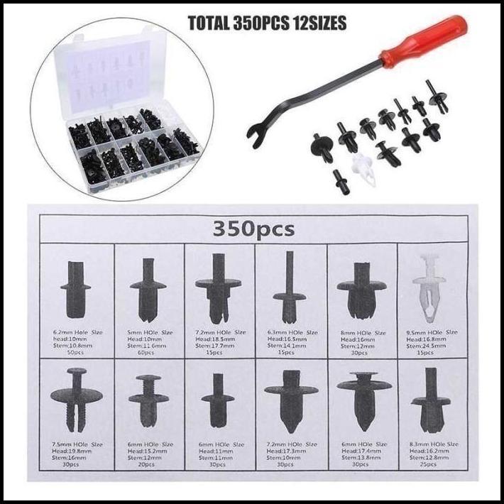TERBARU KLIP BEMPER KLIP KANCING BAUT PLASTIK MOBIL CARRY SUZUKI UNIVERSAL 