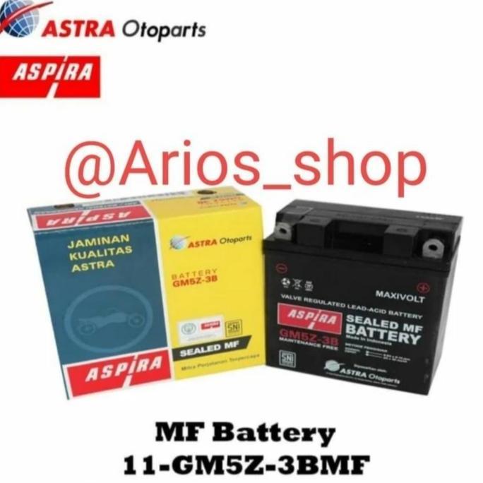 Aki Motor Honda Astrea Grand Legenda Supra X GS GM5Z-3B KERING MF