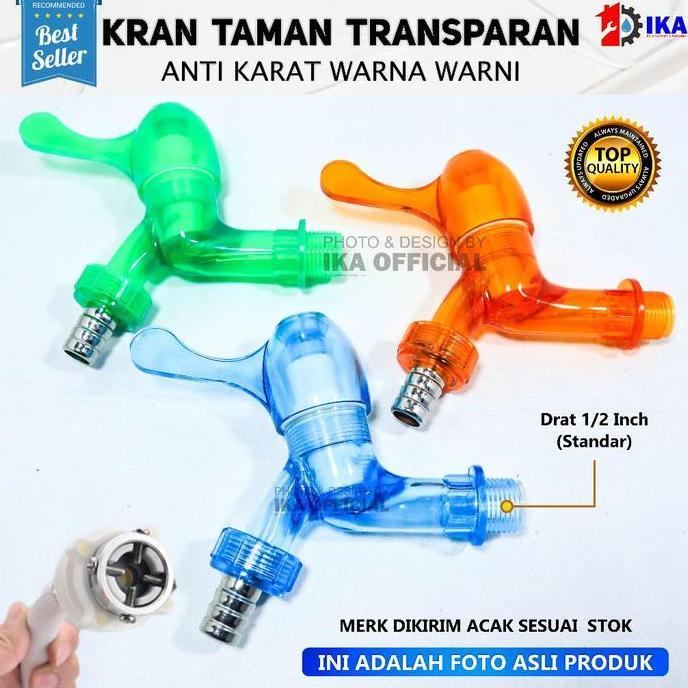 BLOCHEA Keran Air Plastik Taman Drat Kuningan Kran Tembok Mesin Cuci 1/2 Inch Warna Warni / Keran Te