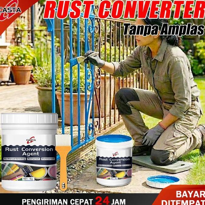 KIMDARY CASTA Cat Anti Karat untuk Besi Berkarat | Rust Converter Penghilang Karat | Anti Rust Paint