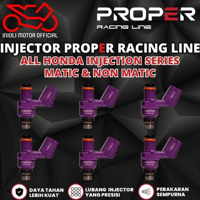 INJECTOR PROPER RACING BEAT SCOOPY VARIO PCX ADV GENIO STYLO BEAT DELUXE SONIC CB CBR CRF SUPRA GTR 