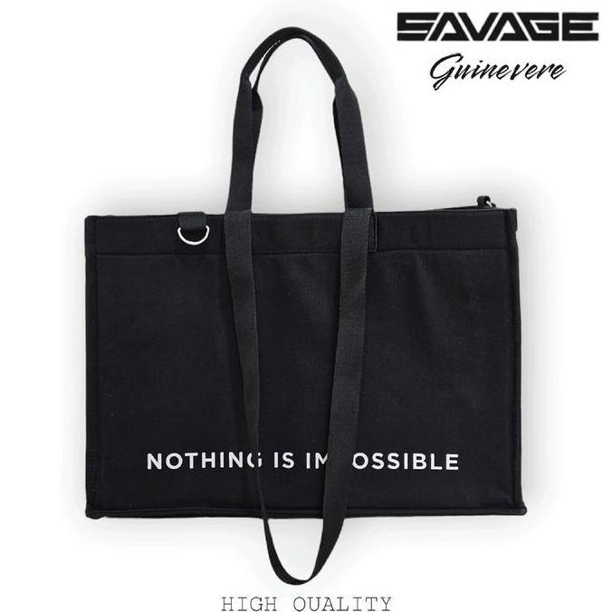 PREMIUM SAVAGE GUINEVERE PRO Tote Bag Sling Bag Kanvas Multifungsi Berkualitas Aesthetic Canvas Tote