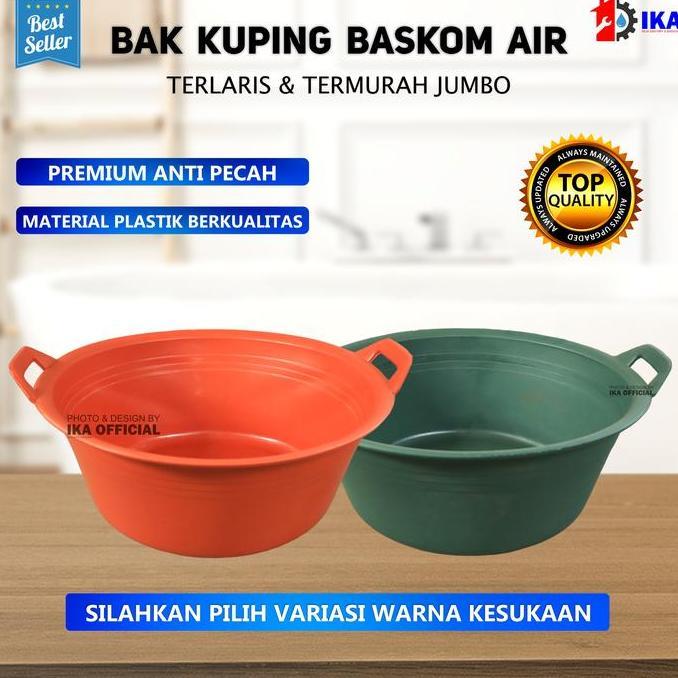 BLOCHEA BAK KUPING - Baskom Air / Ember Cuci Piring / Ember Mandi / Waskom Bak Kuping Plastik Hitam 