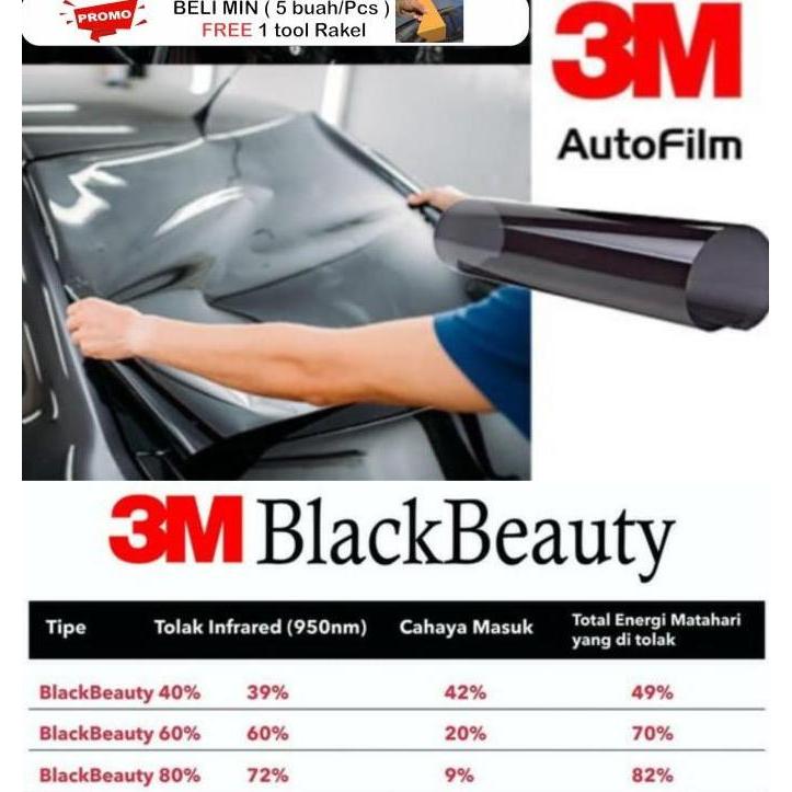 Kaca film 3M Black beauty