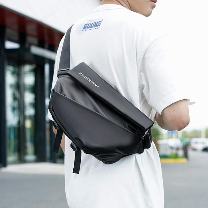 OOTD WEIXIER KE2021 Tas Pinggang Pria Waistbag Buckle Magnet Anti Air OOTD