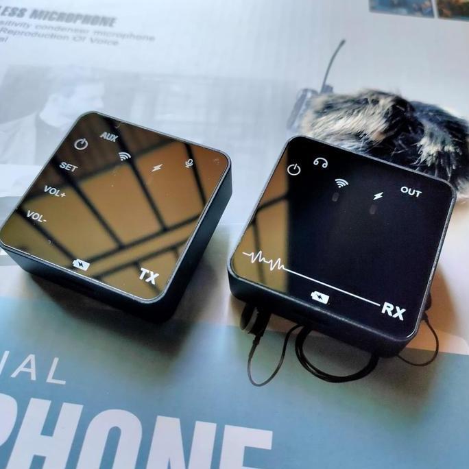 Microphone Mic Wireless Vlog Youtuber Zoom for Smartphone