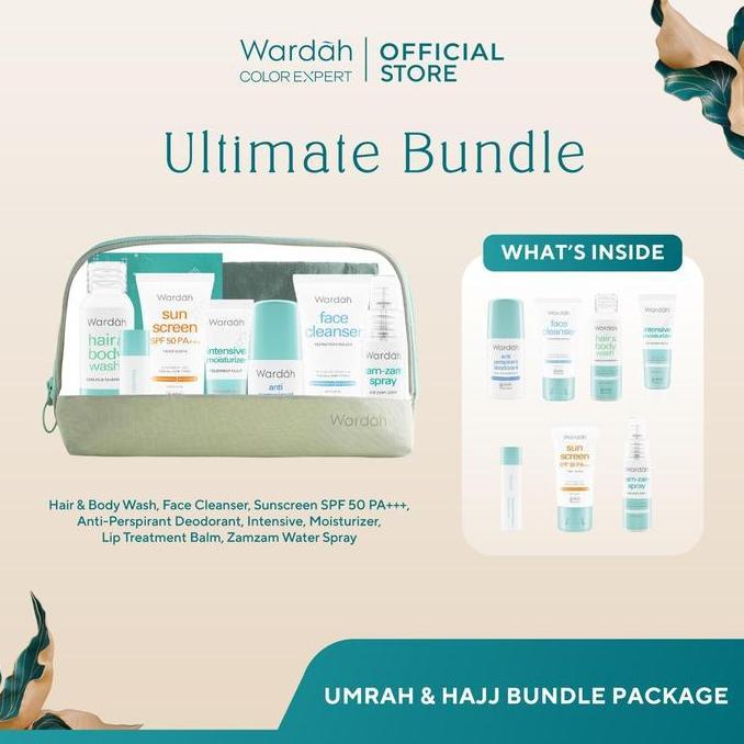 Josei- Wardah Umrah & Hajj Package - Paket Haji Dan Umroh - Facial Wash, Moisturizer Pelembab Wajah,
