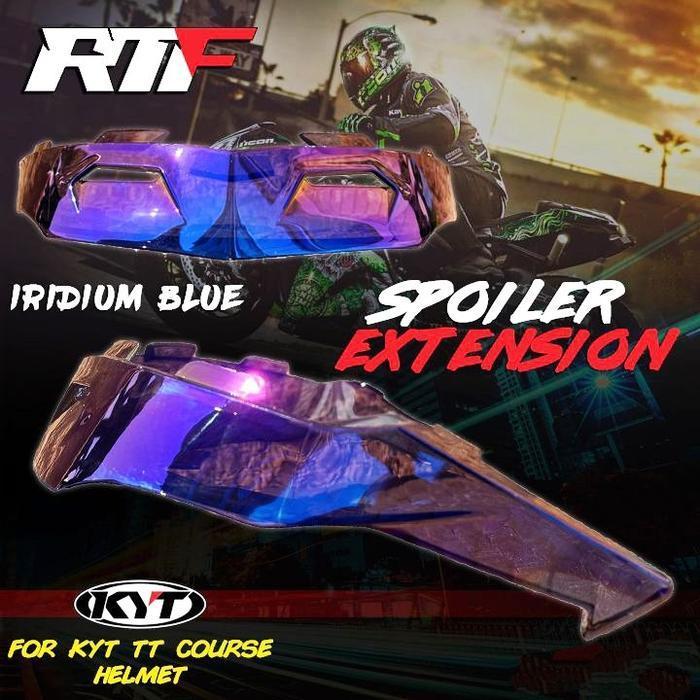 Spoiler Kyt Tt Course 3D Premium Spoiler Tt Course Helm Kyt Original Dan Terpercaya