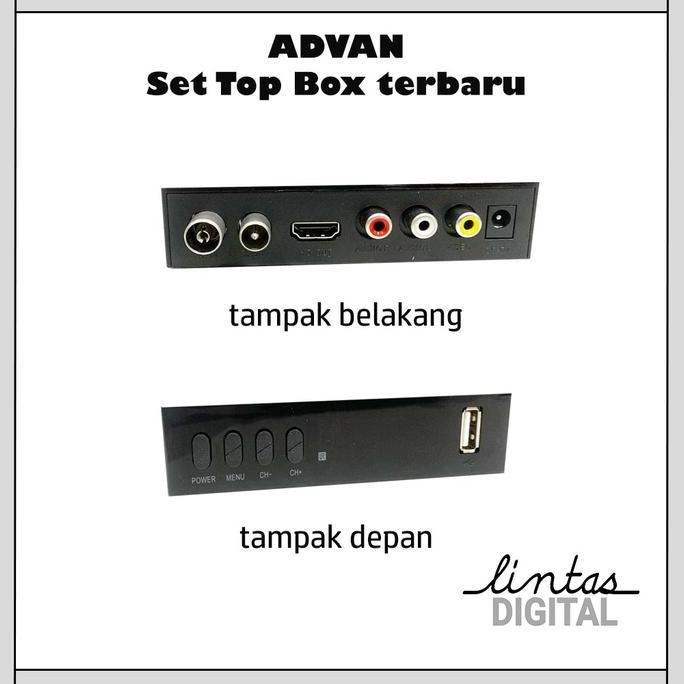 Advan Digipro Dvbt2 Dvb-10Kk Kominfo 1080P Set Top Box Stb Digital Tv