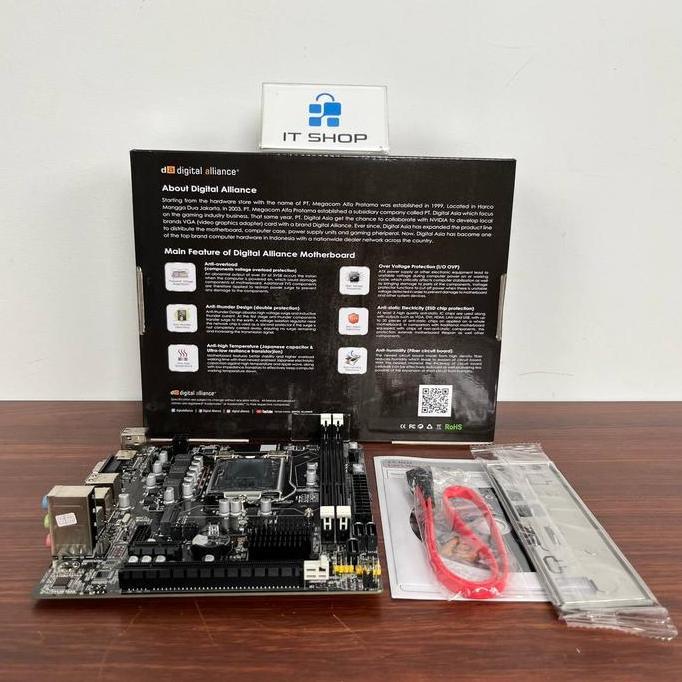 Digital Alliance Motherboard H61 Nvme Ddr3 - Lga1155 Kualitas Terbaik Harga Termurah