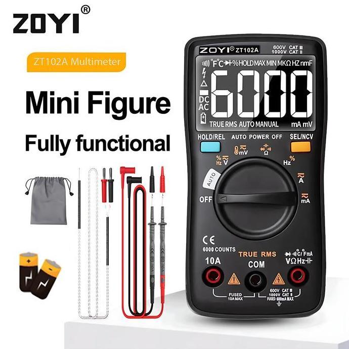 ZOYI ZT102A UPGRADE AUTO MULTIMETER DIGITAL AVOMETER MULTITESTER ORI ORIGINAL DAN TERPERCAYA