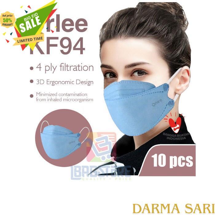 MASKER KF94 KF 94 ORLEE 4PLY EARLOOP ISI BY DARMA SARI