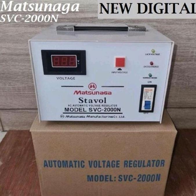 STABILIZER MATSUNAGA 2000 WATT DIGITAL STAVOL MATSUNAGA DIGITAL 2000 ORIGINAL DAN TERPERCAYA