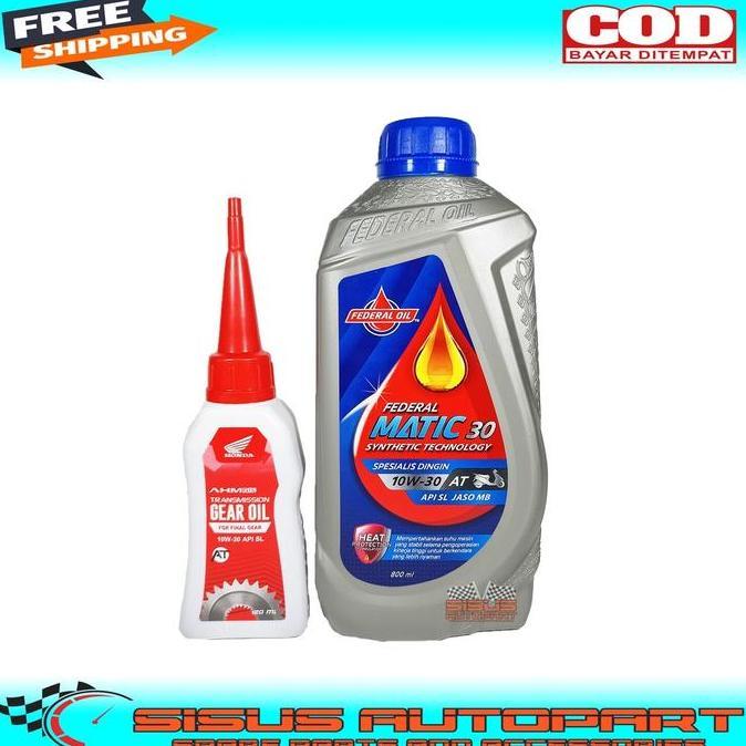 New- Paket Federal Matic Plus Oli Gardan Honda / Federal Matic 0,8L Plus Oli Gear Ahm