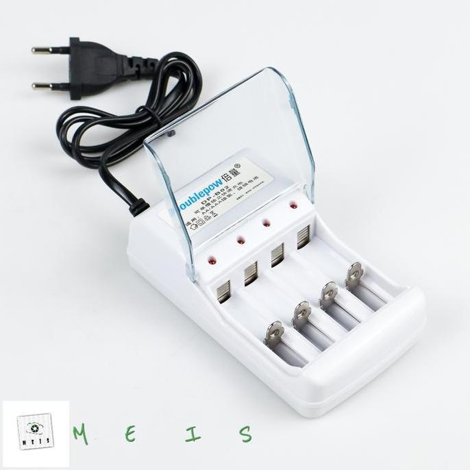 Charger Baterai AA Doublepow 4 Slot casan carger Camera Digital Saku