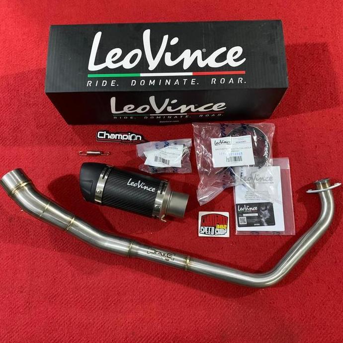 NEW Knalpot Leovince GP Corsa Carbon Evo Short Italy Yamaha XSR 155 XSR155