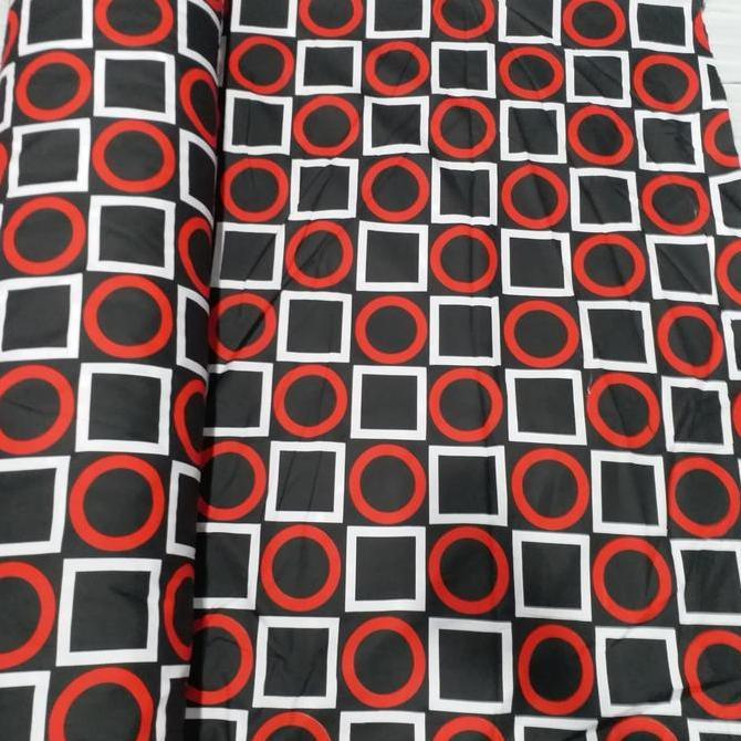 Bahan kain sprei meteran - kotak kotak