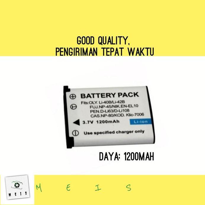 Baterai for CASIO NP-80 NP-82 Battery