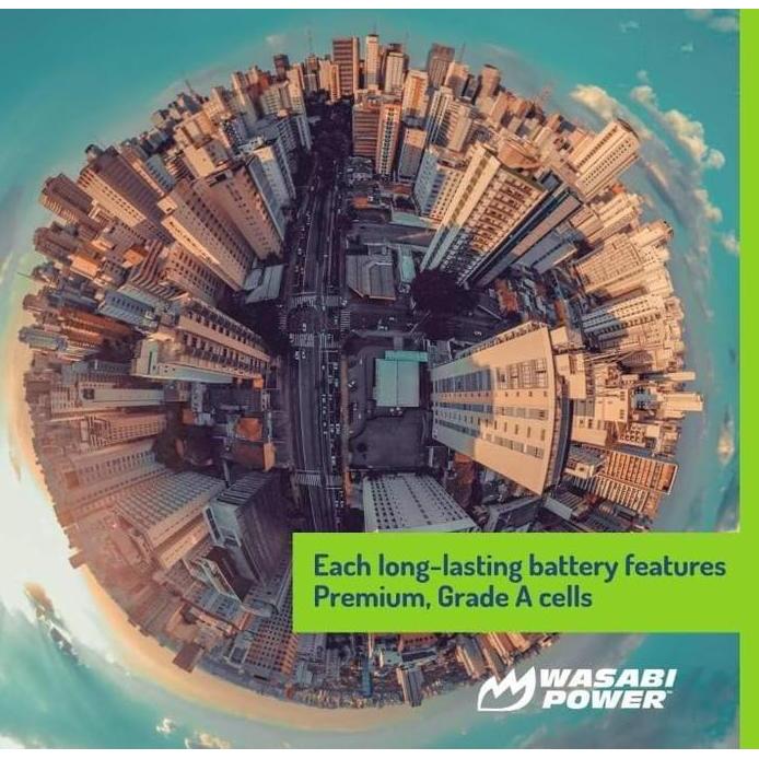 Wasabi Power Battery for Xiaomi YI 2 YI 4K YI 4K Mark II YI 4K+ 4Kii 4KM2 YI Lite 4K YI4K YI4K+ YI4K