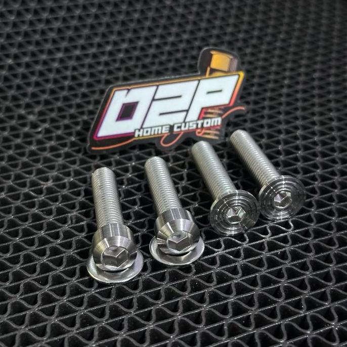 Nutbolt- Baut Gear Belakang ,Baut Nap Gear Belakang L Stainless Custom Slim Rxking,F1Zr,Jupiter
