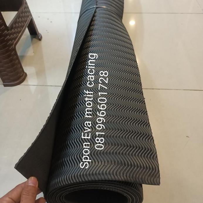 Spon Eva motif cacing/Sponge busa ati motif garis gelombang tebel 3mm