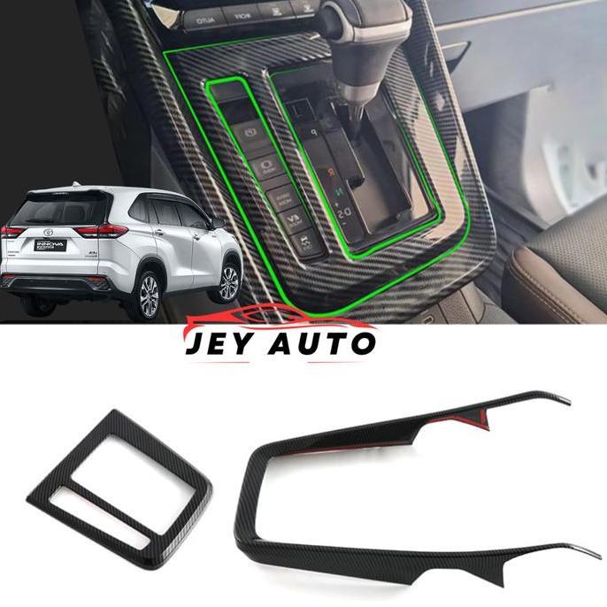 Cover Panel Transmisi Zenix / Panel Shifter Innova Zenix Motif Carbon