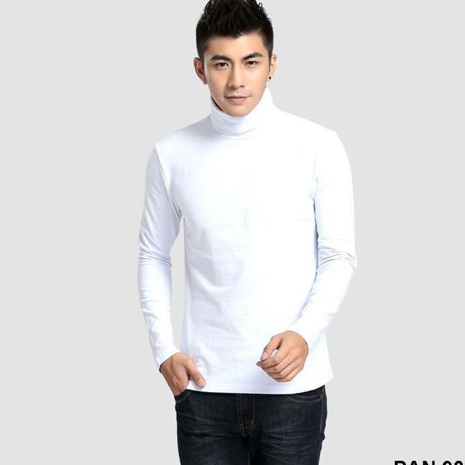 Kaos Raglan Pria Lengan Panjang Pls 95 - Putih-Ungu, Katun, Unisex