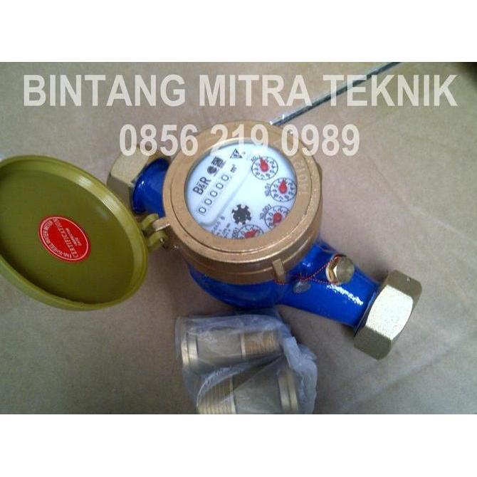 METERAN AIR BR / B&R 1" KUNINGAN (SNI)