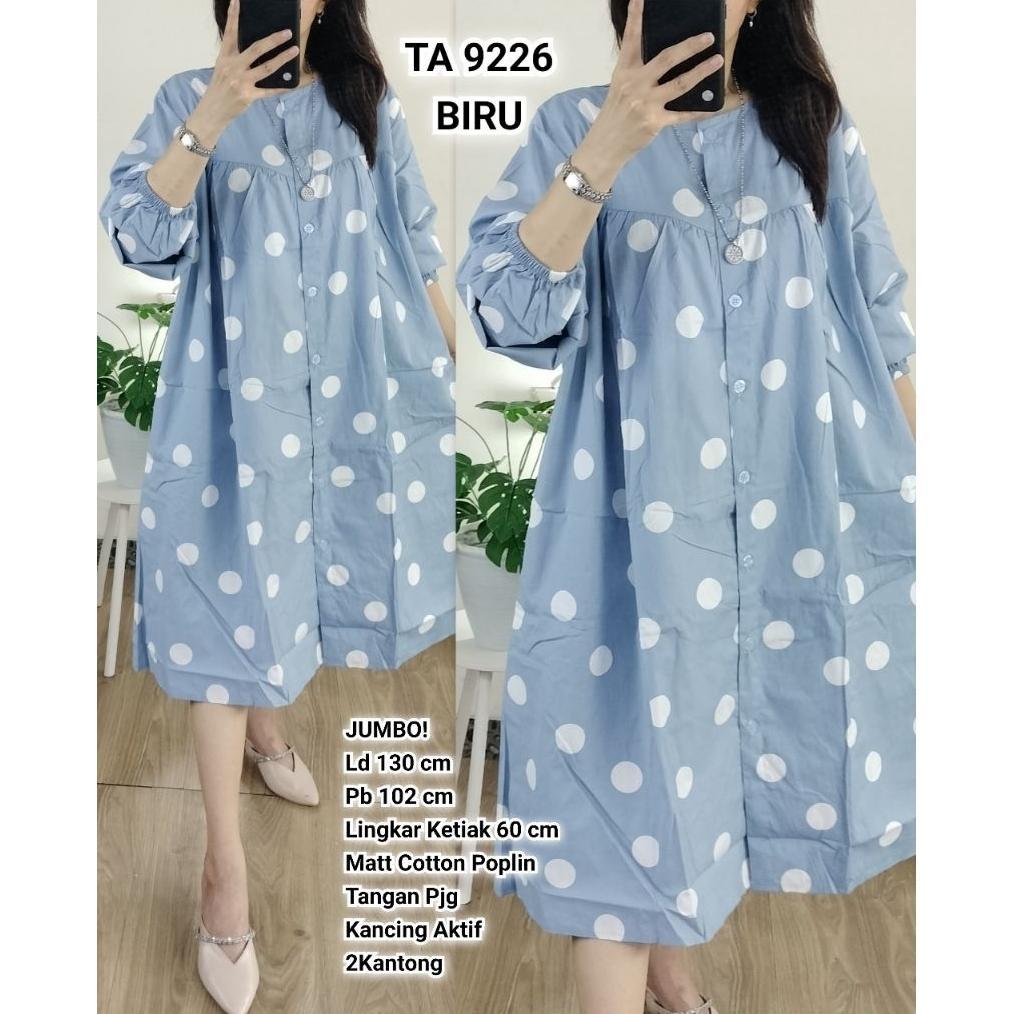 Tunik Busui Jumbo Katun Poplin Polkadot