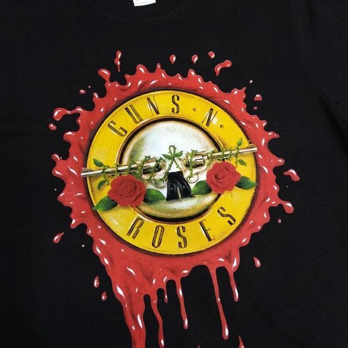 Kaos GUNS N ROSES TOUR 2018 kaos band guns roses gnr november rain