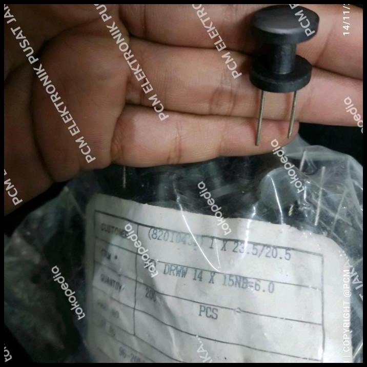 TERBARU BESI KOKER FERITE FERRITE MODEL ELCO TENGAH LILITAN INDUKTOR 14X15 MM