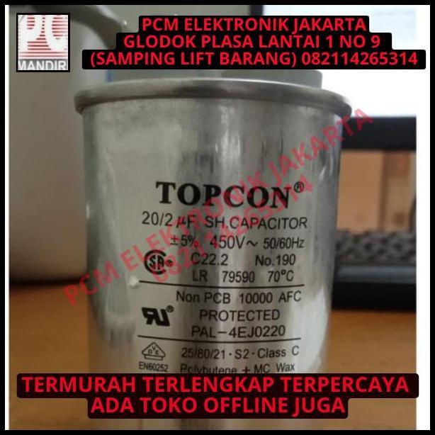 TERLARIS KAPASITOR CAPACITOR AC 15+2UF 450VAC 15UF+2UF 400V 450V TOPCON