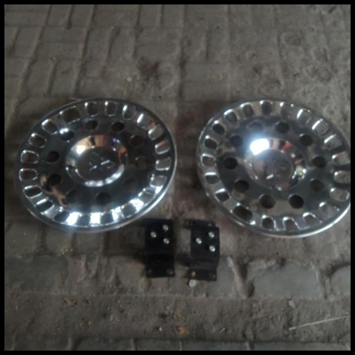 TERLARIS DOP RODA MOBIL UNIVERSAL TRUK RING 20 LUBANG 10 BAGIAN BELAKANG 2 PCS BAHAN STENLIS 