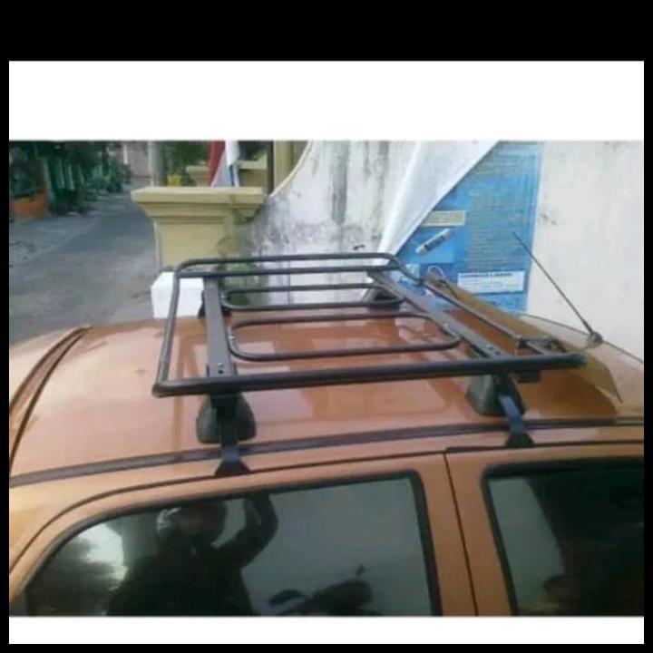 HOT DEAL ROOF RACK BAGASI ATAS MOBIL TERIOS LAMA 2008  MODEL RACK JECK KAKI 4 TERIOS BELUM ADA ROOF 