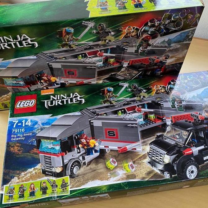 lego 79116 ninja turtle big rig snow getaway