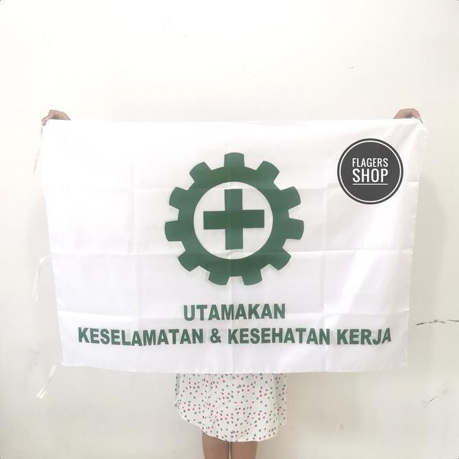 [PAKET] BENDERA K3 + SPANDUK KESELAMATAN